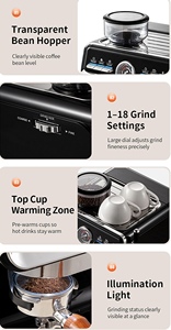 Intelligent Touchscreen/Button Multifunctional Italian <b>Coffee</b> Maker 20Bar Boiler,agitator Pump <b>Automatic</b> <b>Machine</b> Italian Semi-au - Product Image 6