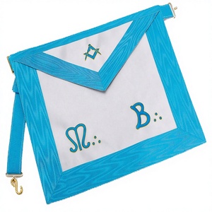 Insignias de Maestro Masón Bordadas en Chenilla con Pedrería, Imán para Coser, Colores Personalizados, Servicio OEM, Uso Promocional, Regalia Fraternal - Product Image 3