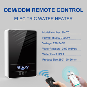 <span class=keywords><strong>Chauffe</strong></span>-<span class=keywords><strong>Eau</strong></span> Électrique Portable Instantané à Chauffage Rapide avec Thermostat et LED pour Maison, Garage, Voiture, et Douche en Plastique - Product Image 2