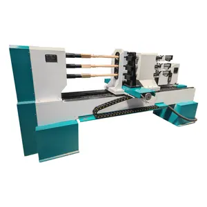 High precision automatic CNC wood lathe 1512 with 3axis 6 blades for furniture legs baseball bat wood craft