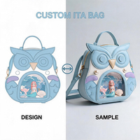 Fenêtre d'affichage à épingles personnalisée Pu Owl House Ita Bag Lady Style Crossbody Shoulder Zipper Low quantité minimale de commande Ita Bag Manufacturer