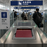 Scanner de documents USB NORGEE pour la lecture des passeports électroniques, des codes MRZ et des codes-barres