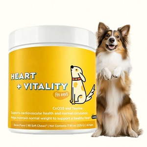 Suplemento Masticable Sabor Bacon <span class=keywords><strong>para</strong></span> la Recuperación y Vitalidad Cardíaca de <span class=keywords><strong>Perros</strong></span> Mayores, <span class=keywords><strong>para</strong></span> la Fuerza y Vigor del Músculo Cardíaco - Product Image 1
