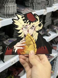 Pegatina de dibujos animados de Demon Slayer para coches, pegatina de movimiento Douma, impermeable, para ordenador portátil, decoración de <span class=keywords><strong>Manga</strong></span> de refrigerador - Product Image 3