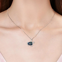 Bijoux fins, collier avec pendentif tortue de mer en argent sterling 925, coquille d'ormeau en relief