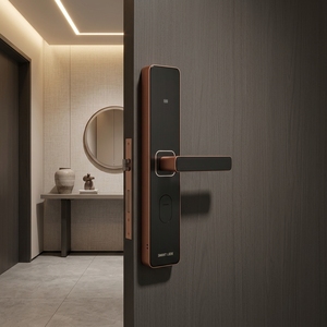 Serrure de porte intelligente RFID pour hôtel, en alliage d'aluminium, avec carte électronique, Wi-Fi intégré, durable, contrôle d'accès pour chambre d'hôtel - Product Image 2