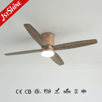 Ventilateur de plafond intelligent 1stshine 52 pouces avec lumière LED, contrôle intelligent, modes été/hiver, application intelligente