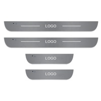 4PCS Lampe de Bienvenue Universelle Lumière Led Pédale Led Illumination Lumières de Seuil de Porte Led Panneau de Porte Led Protecteurs de Seuils de Voiture