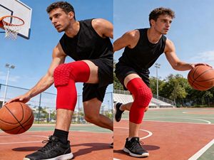 Rodilleras de Soporte para Senderismo, Baloncesto, Fútbol - Neopreno Transpirable, Compresión, Protección Deportiva Personalizada para Fitness - Product Image 5