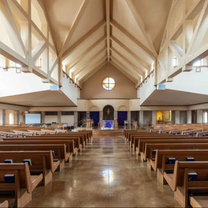 مخصصة قاعة العبادة ملاذات الكنيسة مقاعد فندق عالية الظهر مقاعد خشبية للكنيسة - Product Image 2