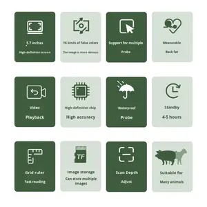 Appareil d'échographie vétérinaire portable couleur haute définition ChuangXing <span class=keywords><strong>TianXia</strong></span> DRK-10, polyvalent pour les porcs, les bovins, AC 110-220V - Product Image 4