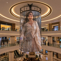 Écran LED en verre transparent MICLED P3.91 P7.8, mur vidéo holographique pour affichage publicitaire en centre commercial, prix d'usine, fournisseur
