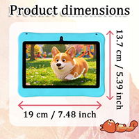YPORANGECHENG Tablet Android 14 Baru 7-Inci untuk Anak-Anak 3GB+32GB MTK Quad Core Baterai 3000mAh Wi-Fi 1024x600 Garansi 1 Tahun