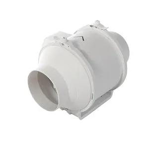 Ventilador de turbina de fluxo misto Eco-watt de 4 6 8 10 polegadas Mini Ventilador de folhas de duto em linha