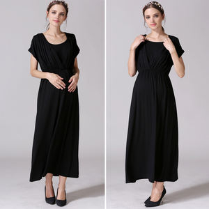 Vente en gros Robe pour femmes enceintes Robe d'allaitement style européen <span class=keywords><strong>Vêtements</strong></span> <span class=keywords><strong>de</strong></span> maternité S-XXL bonne extensibilité pour femmes <span class=keywords><strong>de</strong></span> <span class=keywords><strong>grande</strong></span> <span class=keywords><strong>taille</strong></span> - Product Image 4