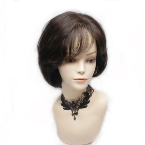 100% tóc con người lượn sóng Bob Tóc Giả 7 inch clip trong Trọng lượng nhẹ hợp thời trang CHEMO thân thiện màu sắc tự nhiên bởi wigts thiết kế Hàn Quốc - Product Image 3