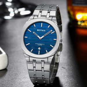 Reloj Elegante de Negocios para Hombre de Lujo - Movimiento Ronda, Correa de Acero Inoxidable, Resistente al Agua 30M, Esfera con Manecillas Luminosas, Venta al Por Mayor - Product Image 2