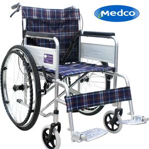 Silla de Ruedas Manual Transfronteriza Ligera Plegable Portátil de Acero para Movilidad de Ancianos y Personas con Discapacidad, Negra, 15 kg - Product Image 3