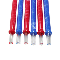 Usine en gros avec motif de drapeau fumer shisha tube verre narguilé tuyau verre bouche pièce pour shisha