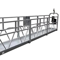 Plateforme suspendue de construction série ZLP en alliage d'aluminium, galvanisée à chaud, pour façades, avec système de suspension par cordes