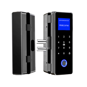 Văn phòng thông minh khóa Keyless vân tay cửa kính không Khung kính đầy đủ Wifi bảo hiểm tuya App thông minh Kính mật khẩu thẻ khóa - Product Image 1