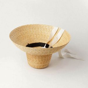 Chapeau de paille Panama à large bord avec sangles, style original, unisexe, pour les voyages en plein air, décontracté, chapeau de soleil pour la plage - Product Image 3