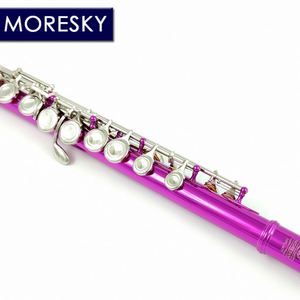 Flûte MORESKY 16 clés Close-C rose avec clé E 609 - Product Image 5