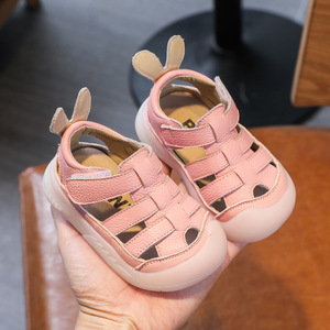 Sandales pour nouveau-né, semelle souple, anti-dérapantes, en cuir respirant, pour bébés de 0 à 3 ans, sandales pour bébés garçons et filles - Product Image 4