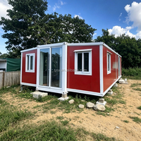Casa Modular Prefabricada de 20 pies, 30 pies, 40 pies, Casa Pequeña Prefabricada de 2 o 3 Dormitorios, Casa Contenedor Expandible