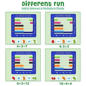 Juguete de Contar Cuentas de Colores Brillantes Foska de 5 Filas y 50 Cuentas para el Aprendizaje y Desarrollo Preescolar, Desarrolla la Coordinación y las Habilidades Motoras - Product Image 5