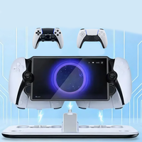 Station de charge RGB pour console PS Portal, base de charge double pour manettes PS5 Slim/Pro, support de charge