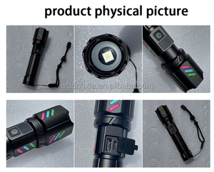 Lampe de poche laser à <span class=keywords><strong>LED</strong></span> blanche A05L 20W pour l'extérieur Lampe de poche multifonction à fort zoom numérique - Product Image 3