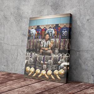 El juego <span class=keywords><strong>de</strong></span> la conquista del <span class=keywords><strong>mundo</strong></span> <span class=keywords><strong>de</strong></span> <span class=keywords><strong>Messi</strong></span> está completo Canvas Wall Art Print Home Decor - Product Image 2