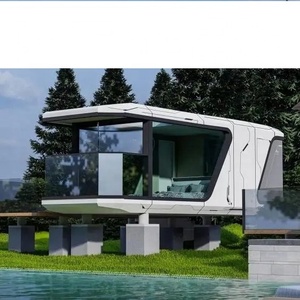 บ้านแคปซูลพื้นที่โรงแรมหรูอาคารสำเร็จรูปแบบพกพาเคลื่อนที่ได้ - Product Image 3