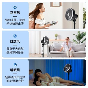 Air Circulation <b>Fan</b> Standing Electric <b>Fan</b> 13 17.9 In <b>Remote</b> Control Quiet Operation Floor Use Home Office Bedroom - Product Image 2