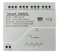 Prix usine 85-250V 4CH Tuya Smart Wifi Relais Commutateur avec 433MHz RF Télécommande PST-TYAC-4CH