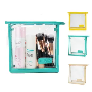 Designer Reizen Waterdichte Clear Make Pouch Pvc Transparante Cosmetische Bag Organizer Met Rits