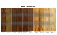 Vente en gros d'usine - Table et chaises en pin de style farmhouse - Table de mariage en bois massif - Style rustique