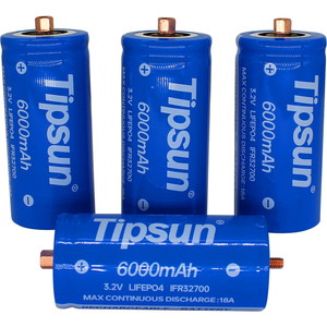 Cellule de batterie LiFePO4 3,2 V Tipsun 32700 6000 mAh 19,2 Wh, cellule cylindrique rechargeable pour stockage domestique - Product Image 4