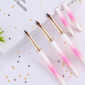 <span class=keywords><strong>2022</strong></span> nuevo Rosa degradado 100% Kolinsky cepillo de <span class=keywords><strong>uñas</strong></span> de tamaño 2 4 6 3D Diseño de Arte de <span class=keywords><strong>uñas</strong></span> cepillo Kolinsky flor - Product Image 1