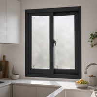 Ventana Corredera Panorámica de Gran Apertura con Marco de Aluminio y Doble Vidrio Templado para Apartamento