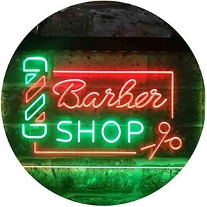 Barbershop dual-color LED neon indoor hanging ambient light shop <b>sign</b> wall decoration light entrance decoration light 5V 12V - Product Image 5