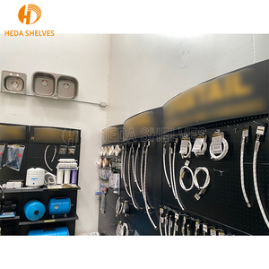 Tùy chỉnh di động và có thể gập lại kim loại gỗ <span class=keywords><strong>Pegboard</strong></span> công cụ hiển thị Rack thiết kế mới với thép đánh bóng bề mặt cho màn hình đứng - Product Image 2