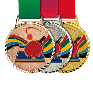Produttori di medaglie all'ingrosso 3D premio in metallo trofeo oro argento bronzo medaglia sport personalizzati medaglie di badminton - Product Image 5