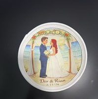 Kippa de luxe personnalisée avec logo brodé – Chapeau religieux juif pour cérémonie de mariage – Cadeau Judaica de haute qualité