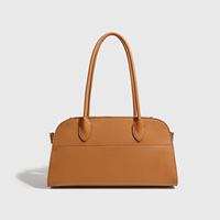 Bolso tote de cuero genuino de dos capas para mujer, de gran capacidad, para ir al trabajo, con cremallera oculta, muy vendido.