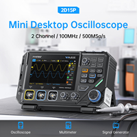 FNIRSI 2D15P Dual Channel 100MHz Signal Generator 10MHz Multimeter 500MSa/S ACDC for Instruments Digital Oscilloscope