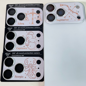 ฟิล์มกันรอยเลนส์กล้อง 12 <span class=keywords><strong>ราศี</strong></span> สำหรับ iPhone อุปกรณ์เสริมมือถือสำหรับ iPhone 17 Pro Max ฟิล์มกันรอยเลนส์กล้อง - Product Image 1
