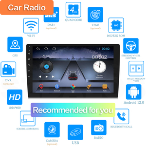 Xe Stereo Android GPS navigation 4 core 2 + 32 gam Android đài phát thanh xe Wifi Carplay 9inch Xe Video player Android đa phương tiện - Product Image 4