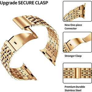<span class=keywords><strong>Bracelet</strong></span> en métal fin pour iWatch 7 SE 40/41/44/45 mm, <span class=keywords><strong>bracelet</strong></span> en acier inoxydable de luxe pour <span class=keywords><strong>Apple</strong></span> <span class=keywords><strong>Watch</strong></span> Ultra 8 49 mm - Product Image 5
